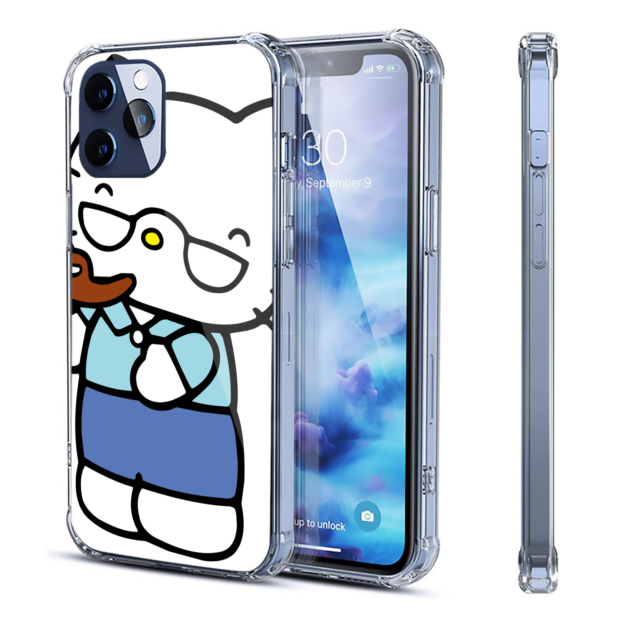 （画像用） Hello Kitty ハローキティ 【iPhone 12シリーズ対応】透明スマホケース（クリアソフトケース）